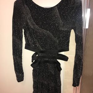 Tight black formal dress